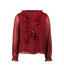 Zero Chiffonbluse darkRed Online