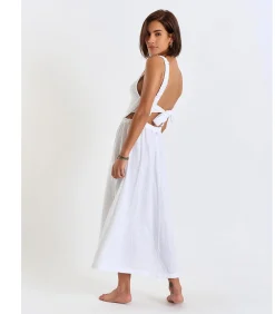 Banana Moon Chique witte lange jurk HELOISE CHERYLL white Online