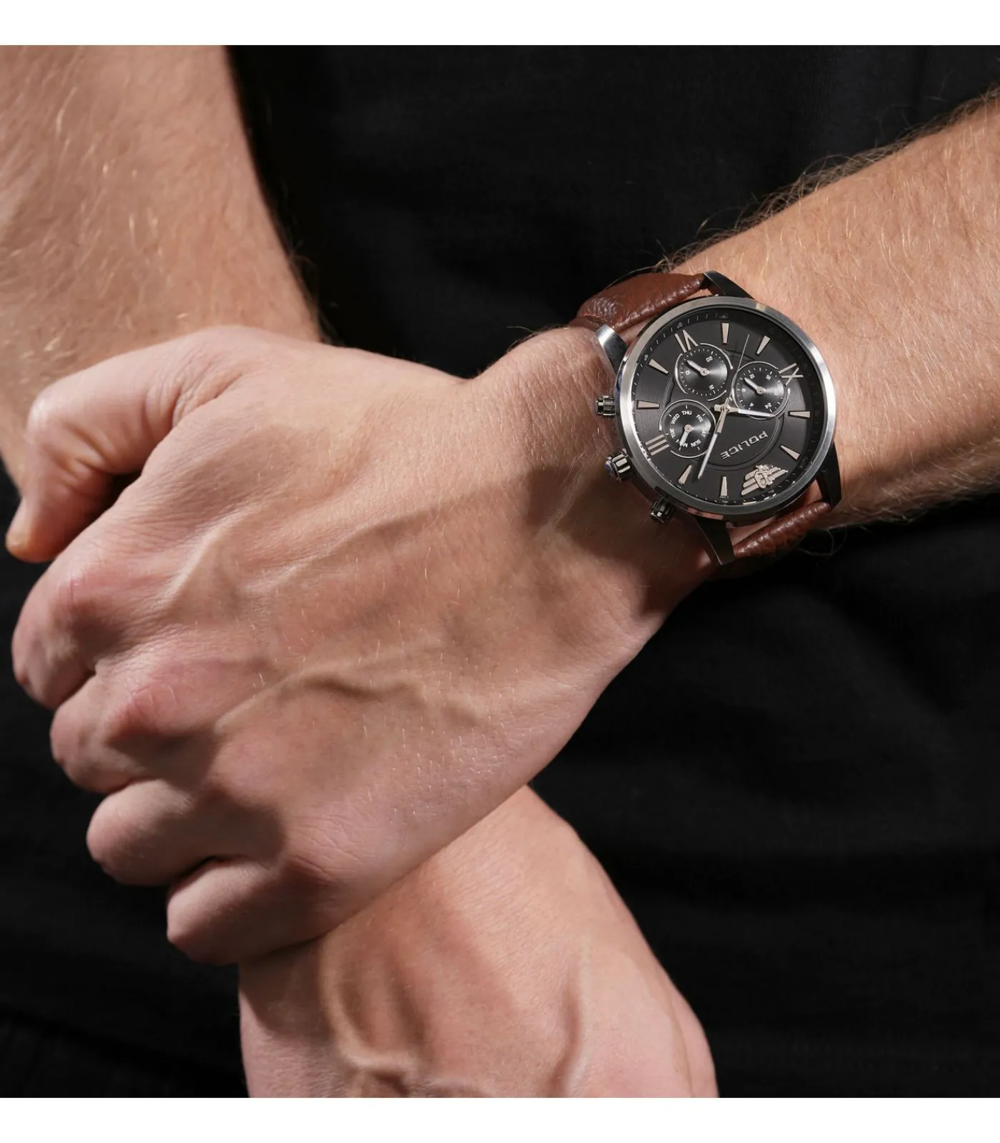 POLICE Chronograaf Avondale II brown Hot