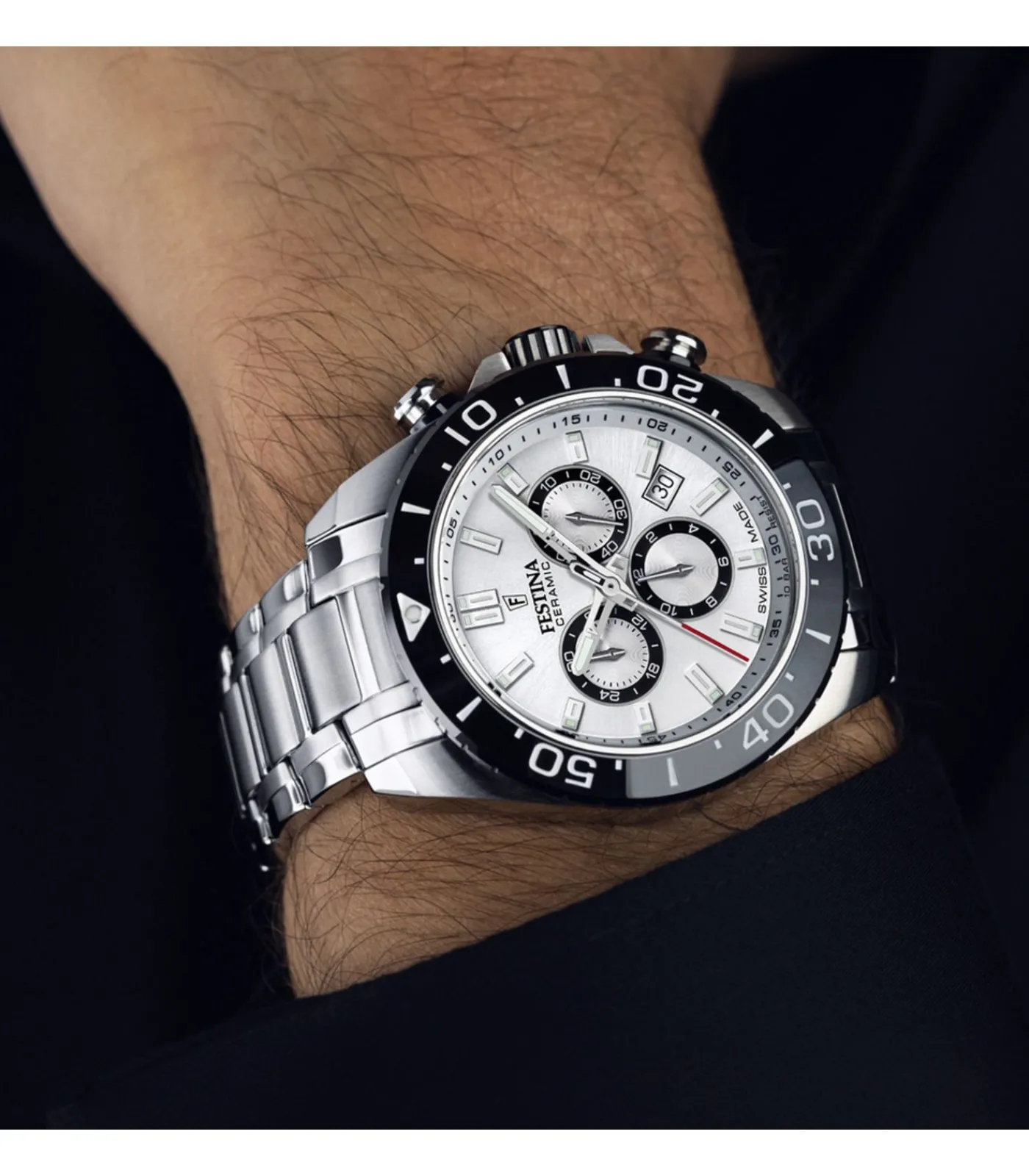 FESTINA Chronograaf Chrono Swiss Made white Sale