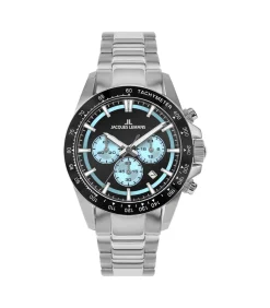 Jacques Lemans Chronograaf Liverpool Black - Light blue black/lightBlue Outlet