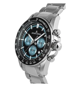 Jacques Lemans Chronograaf Liverpool Black - Light blue black/lightBlue Outlet