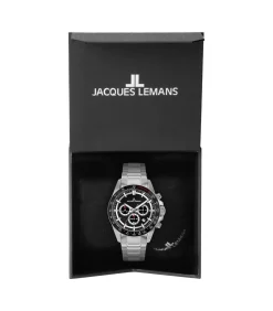 Jacques Lemans Chronograaf Liverpool black Best