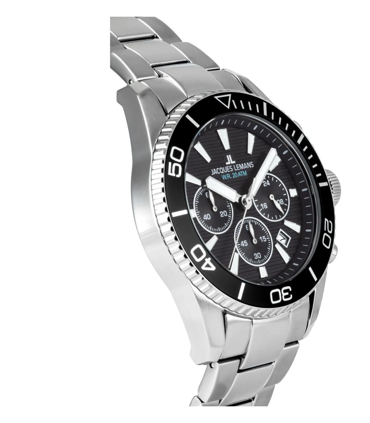 Jacques Lemans Chronograaf Liverpool Diver black Clearance