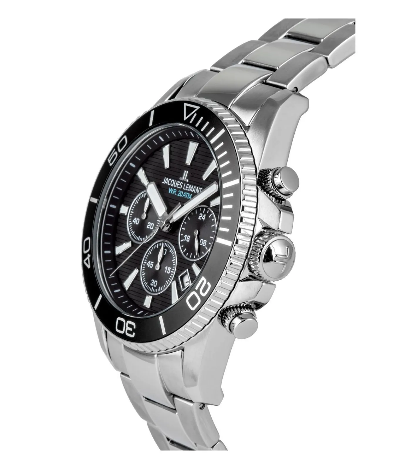 Jacques Lemans Chronograaf Liverpool Diver black Clearance