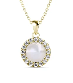 MYC-Paris Circlet parelhangers, Boheems kristal gold/white Best