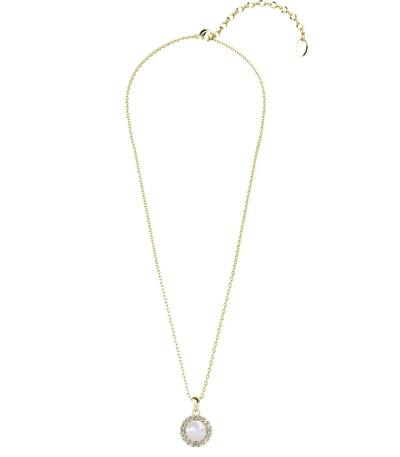 MYC-Paris Circlet parelhangers, Boheems kristal gold/white Best