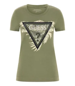 GUESS Cn Ss Triangle Palm Print green Best