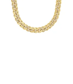 JOOP! Collier voor dames, roestvrij staal, zirkonia gold