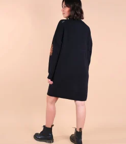 Oxbow Coltrui jurk met halve rits SOUANE black