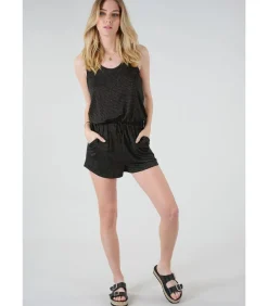 Deeluxe Combinaison short à rayures black Discount