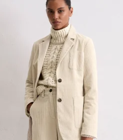 Marc O'Polo Corduroy blazer in de vorm van beige Best