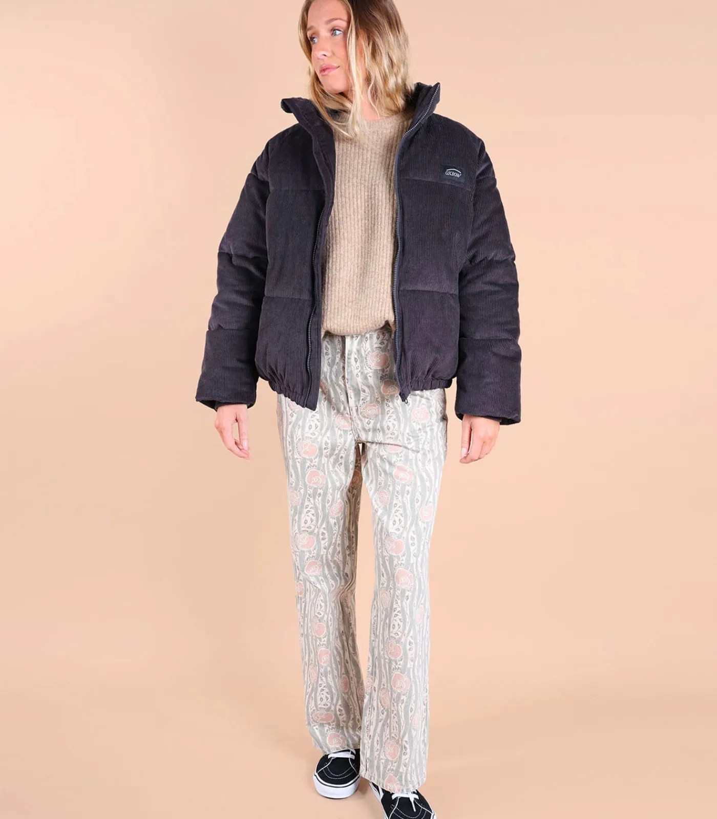 Oxbow Corduroy donsjack CORDUROY darkGrey Hot