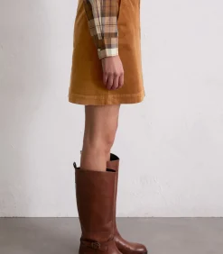 Marc O'Polo Corduroy minirok A-vorm lightBrown Hot
