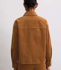 Marc O'Polo Corduroy overhemd boxy lightBrown