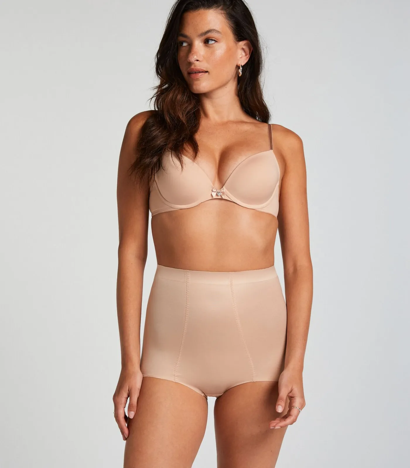 Hunkemöller Corrigerende hoge tailleslip beige Outlet