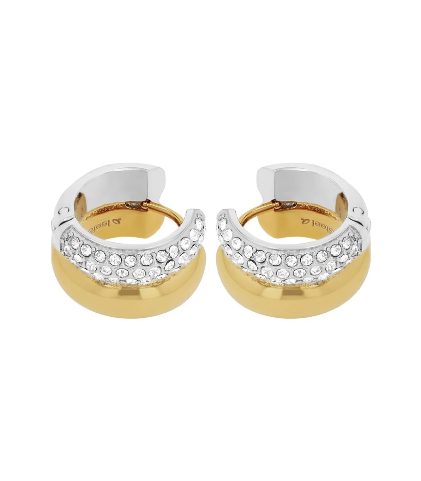 JOOP! Creole voor dames, roestvrij staal, zirkonia gold/silver Best