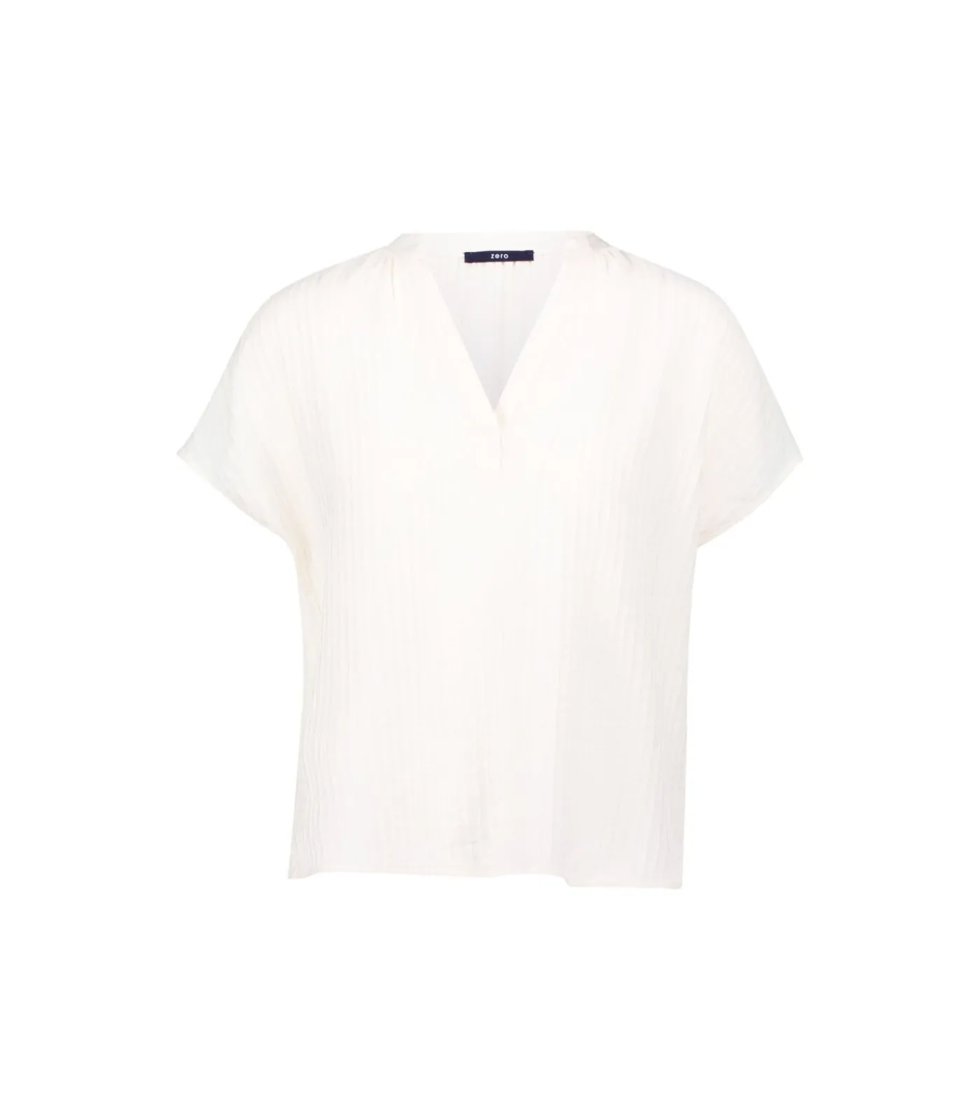 Zero Crinkle-Bluse ivory Sale