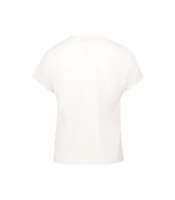 Zero Crinkle-Bluse ivory Sale