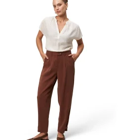 Zero Crinkle-Bluse ivory Sale