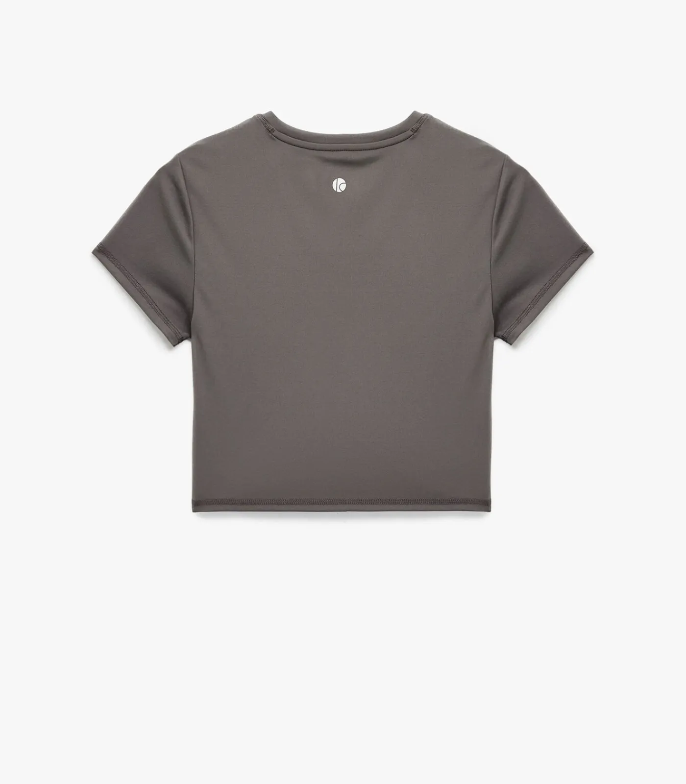Koton Crop T-shirt Korte Mouwen Ronde Hals Zwart antraciteGrey Best