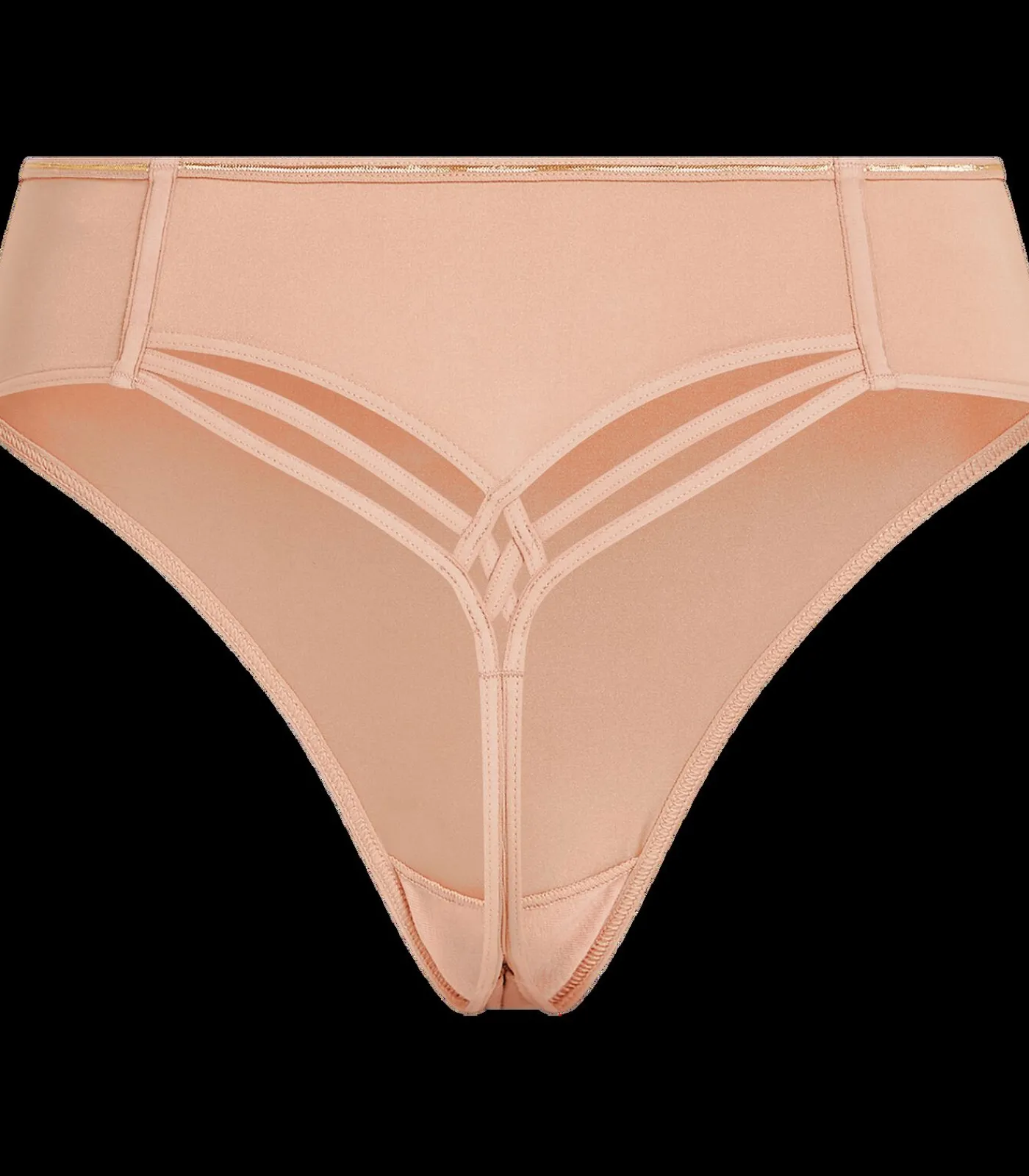 Marlies Dekkers Dame de paris 7 cm string glossy L camel Sale