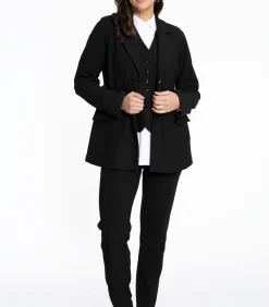 YOEK Dames Blazer met knoopsluiting black Best