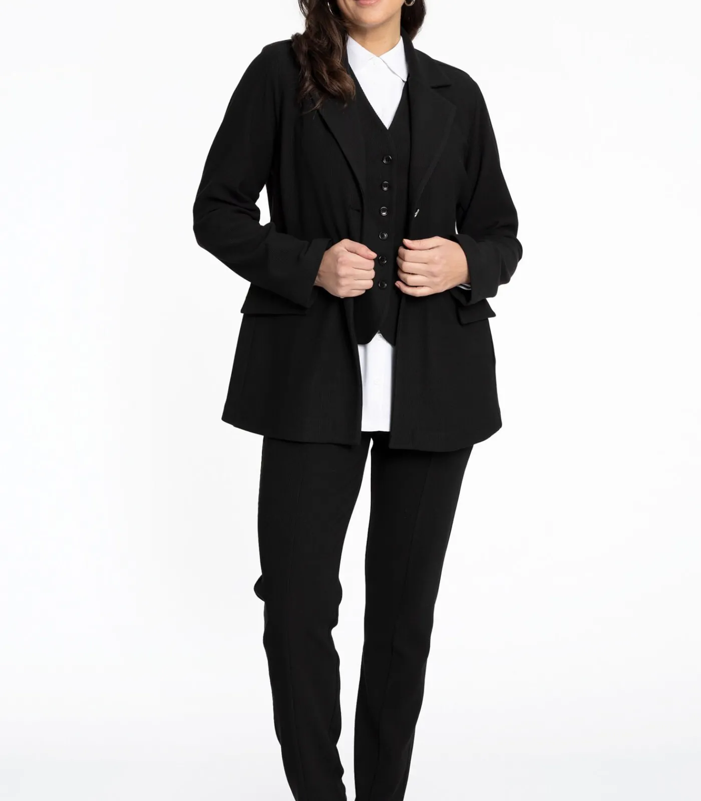 YOEK Dames Blazer met knoopsluiting black Best