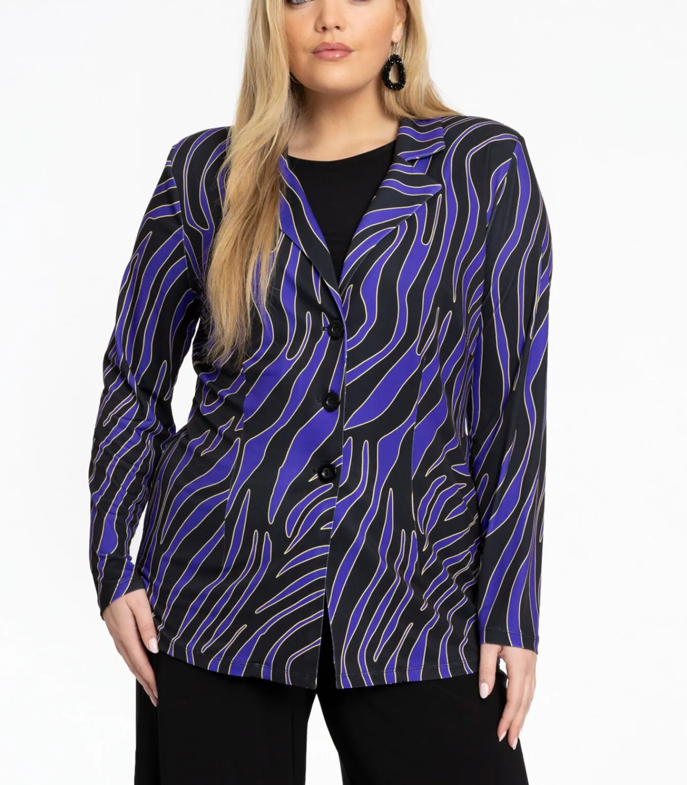YOEK Dames Blazer met knoopsluiting black Clearance