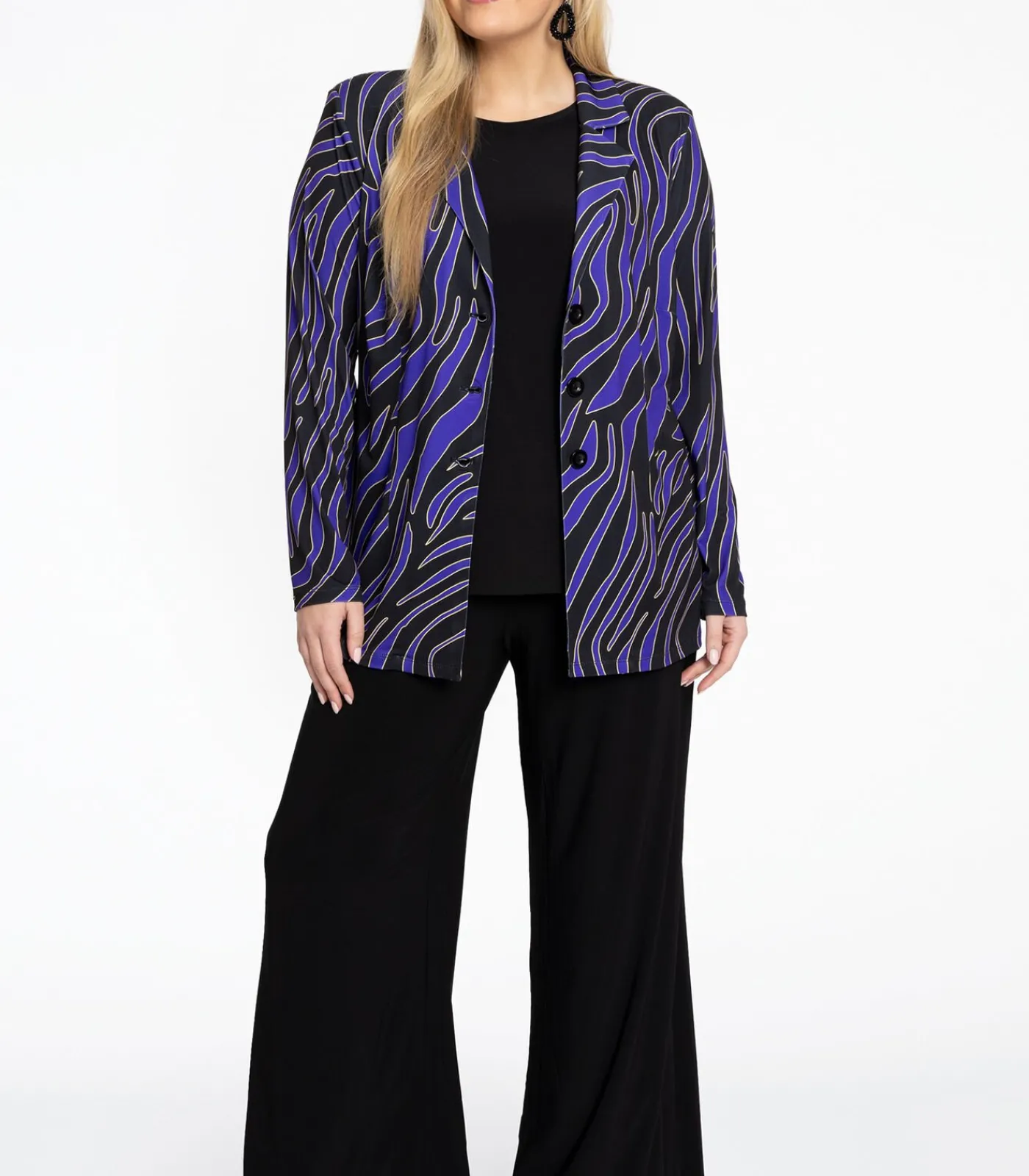YOEK Dames Blazer met knoopsluiting black Clearance
