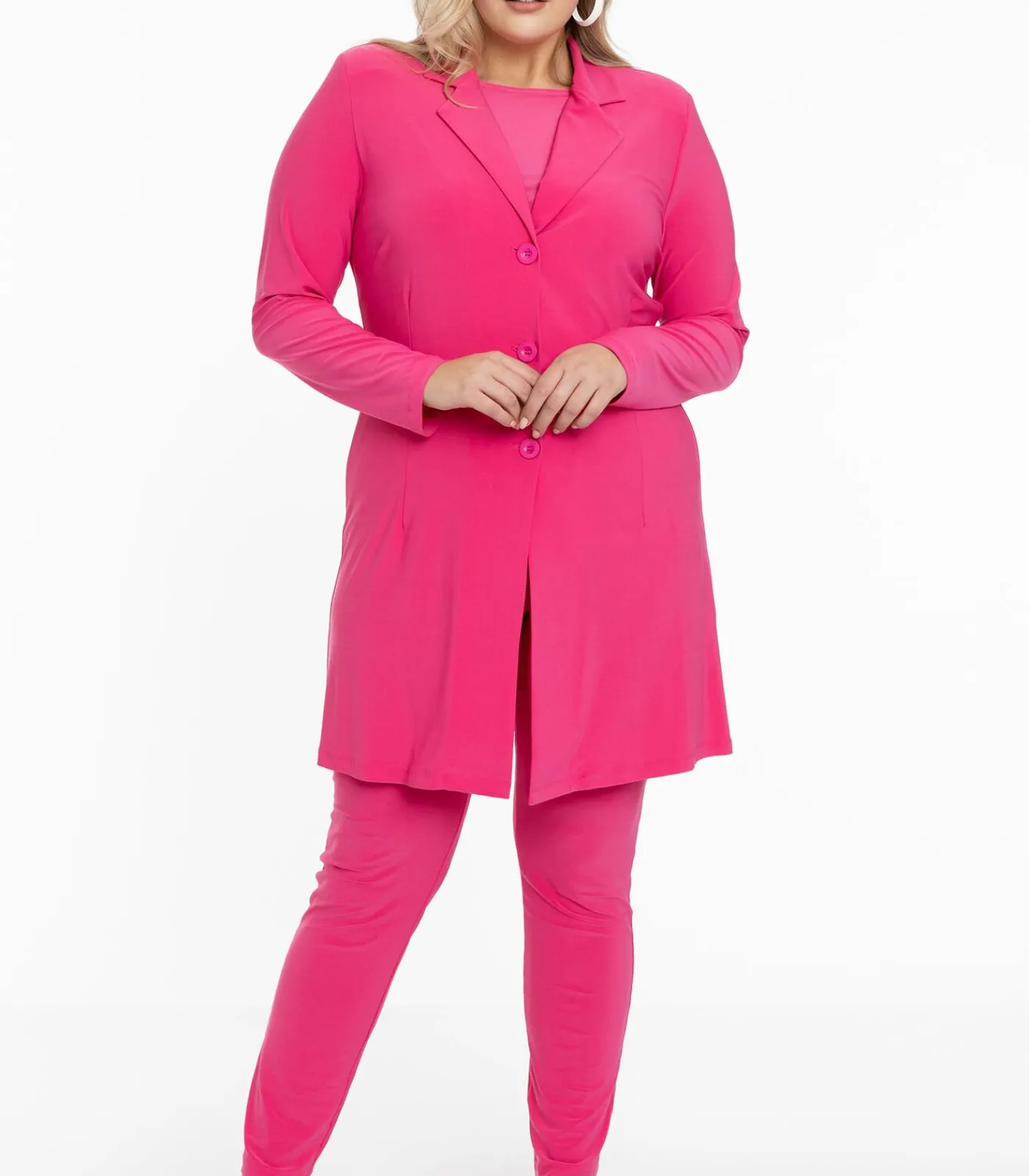 YOEK Dames Blazer met lange mouwen pink Best