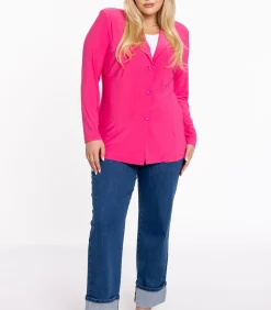 YOEK Dames Blazer met lange mouwen pink Hot