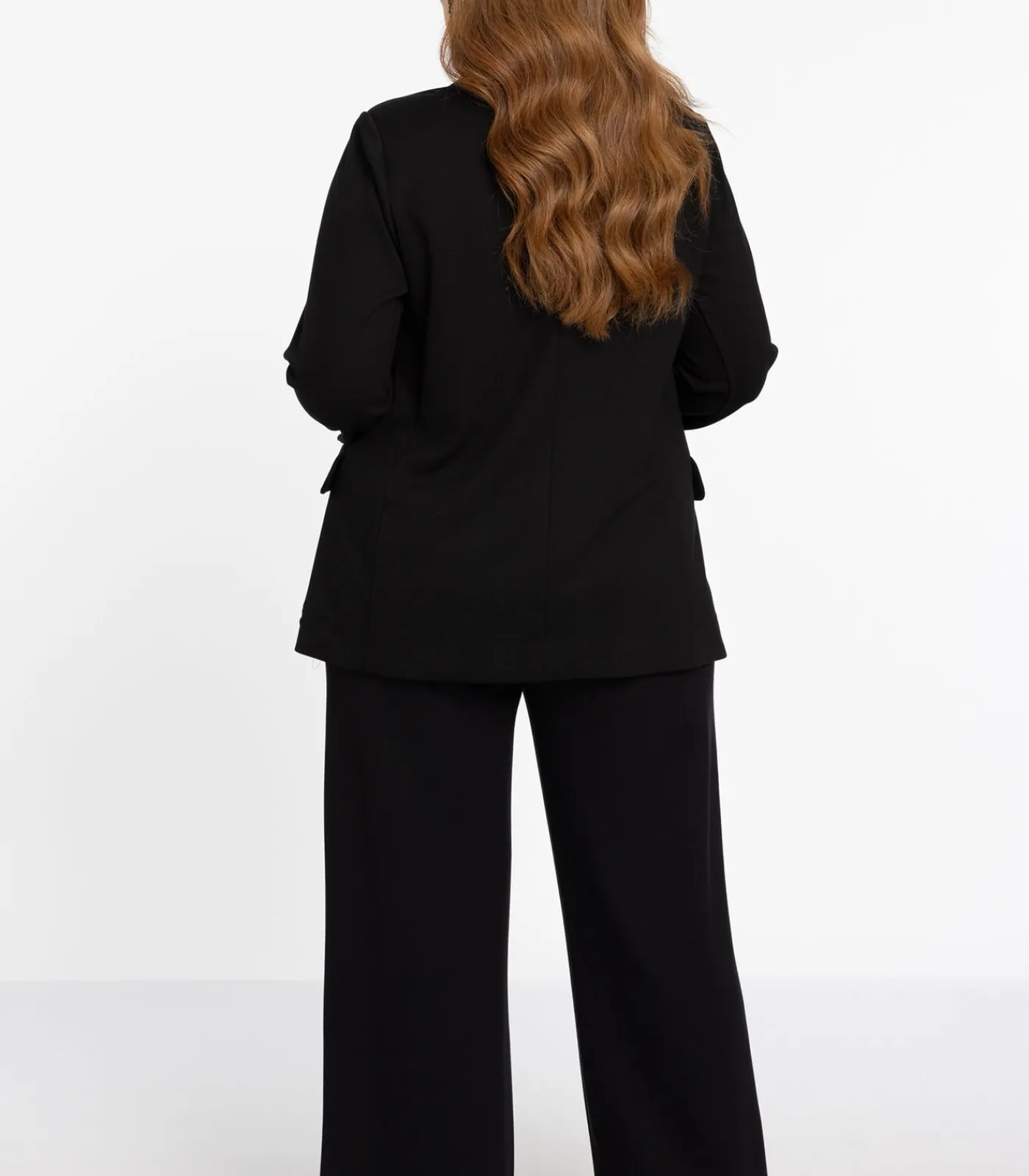 YOEK Dames Blazer met strass knopen black Best