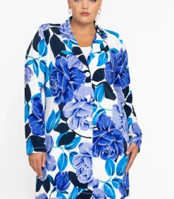 YOEK Dames Blazer print purple Outlet
