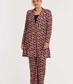 YOEK Dames Blazer print black Sale