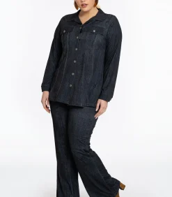 YOEK Dames Blouse met lange mouwen black New
