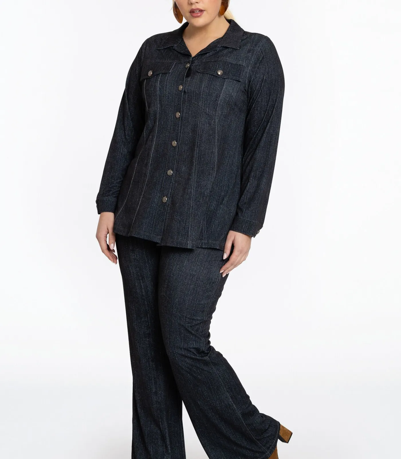 YOEK Dames Blouse met lange mouwen black New