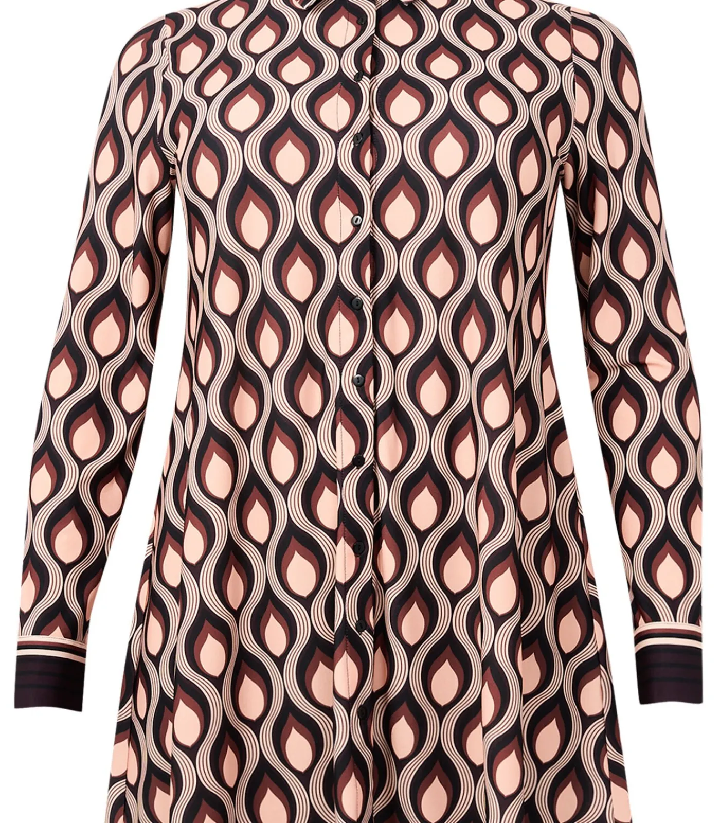 YOEK Dames Blouse print purple New