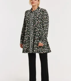 YOEK Dames Blouse print black Outlet