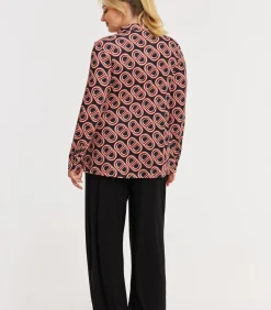 YOEK Dames Blouse print black Outlet