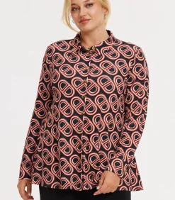 YOEK Dames Blouse print black Outlet