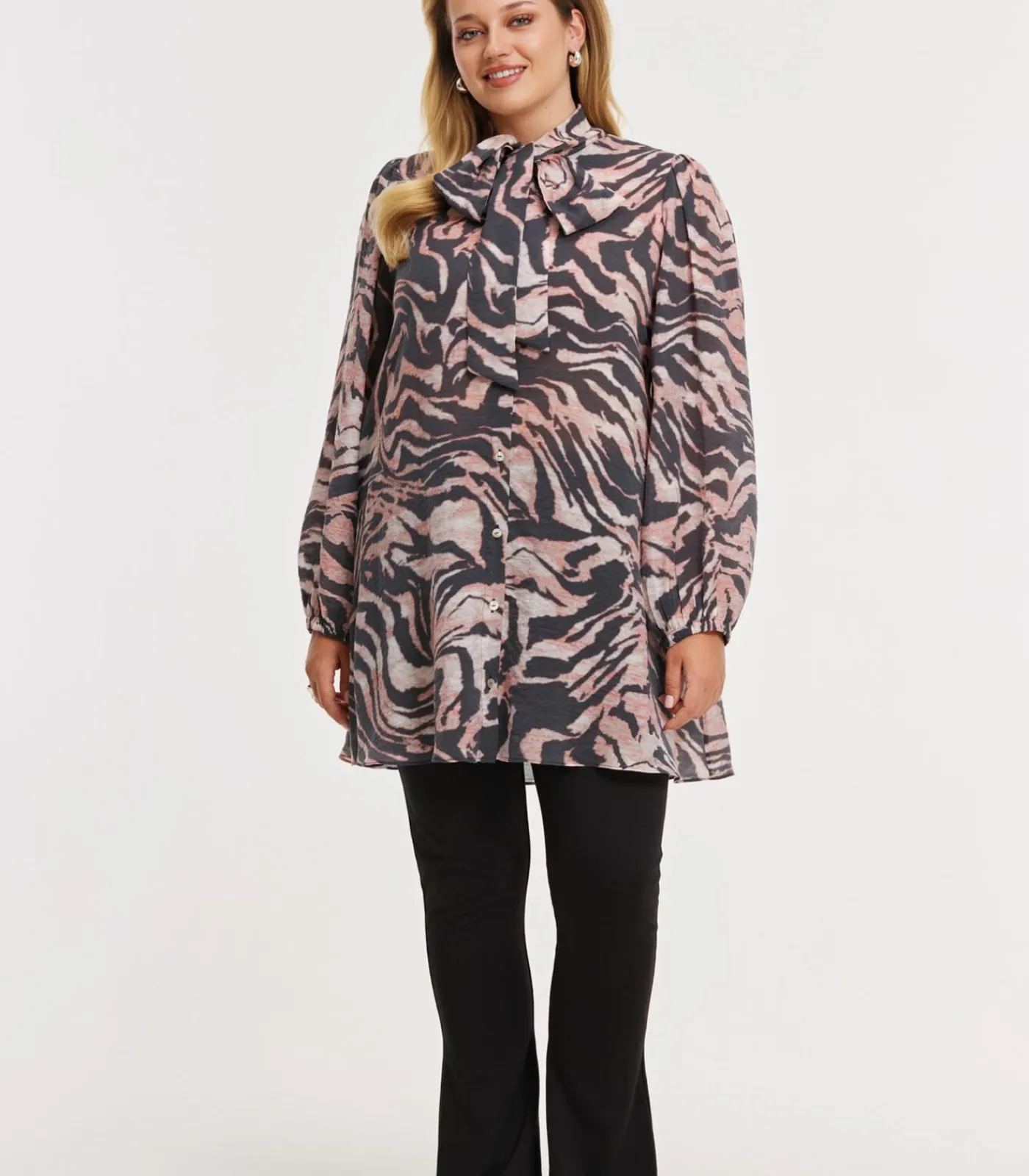 YOEK Dames Blouse print black Online