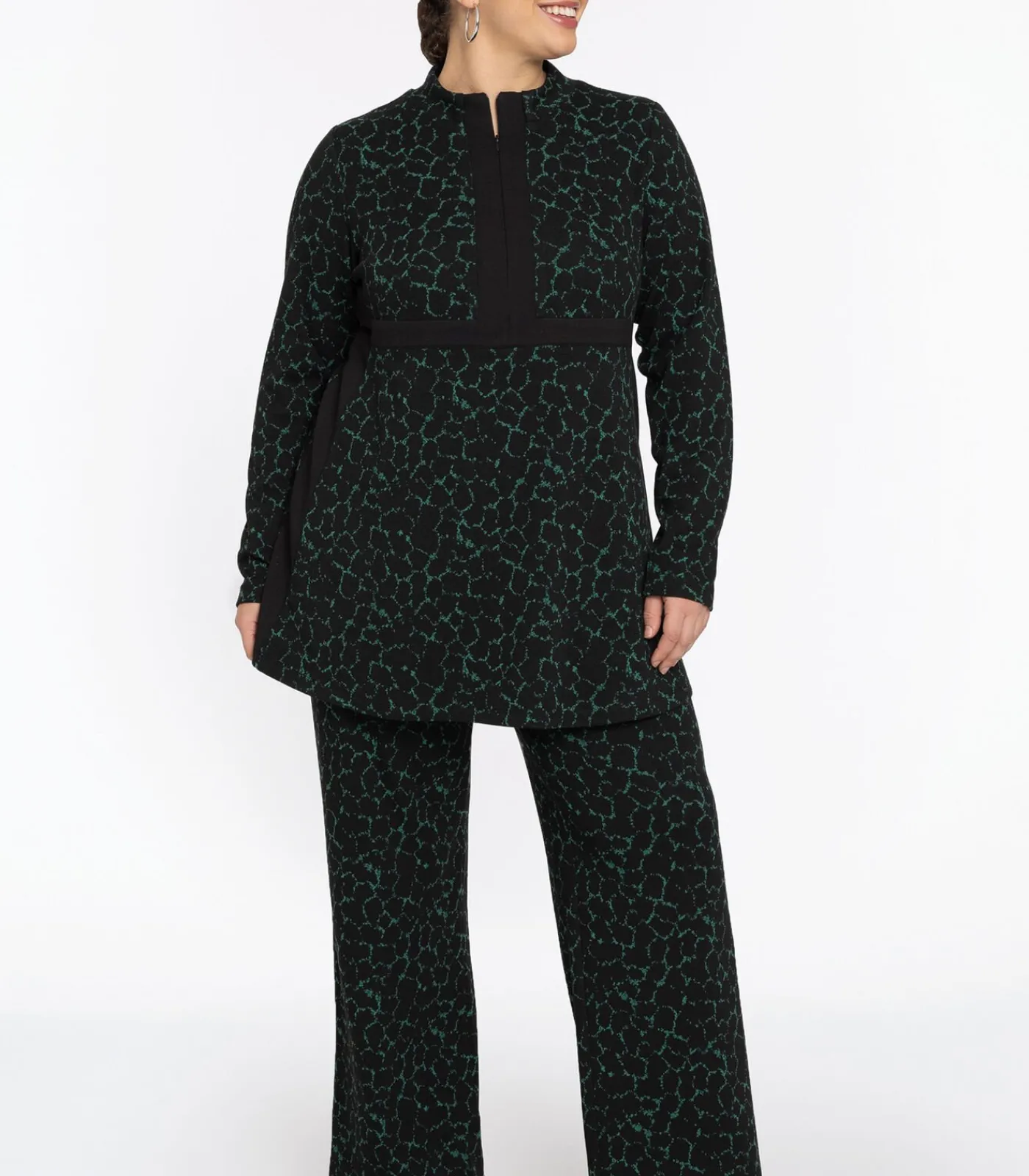 YOEK Dames Broek met een elastieken tailleband green Discount