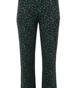 YOEK Dames Broek met een elastieken tailleband green Discount