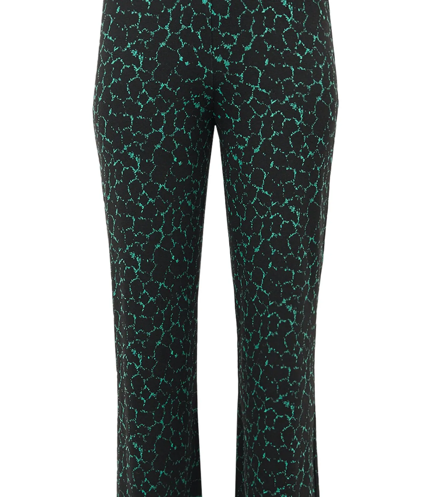 YOEK Dames Broek met een elastieken tailleband green Discount