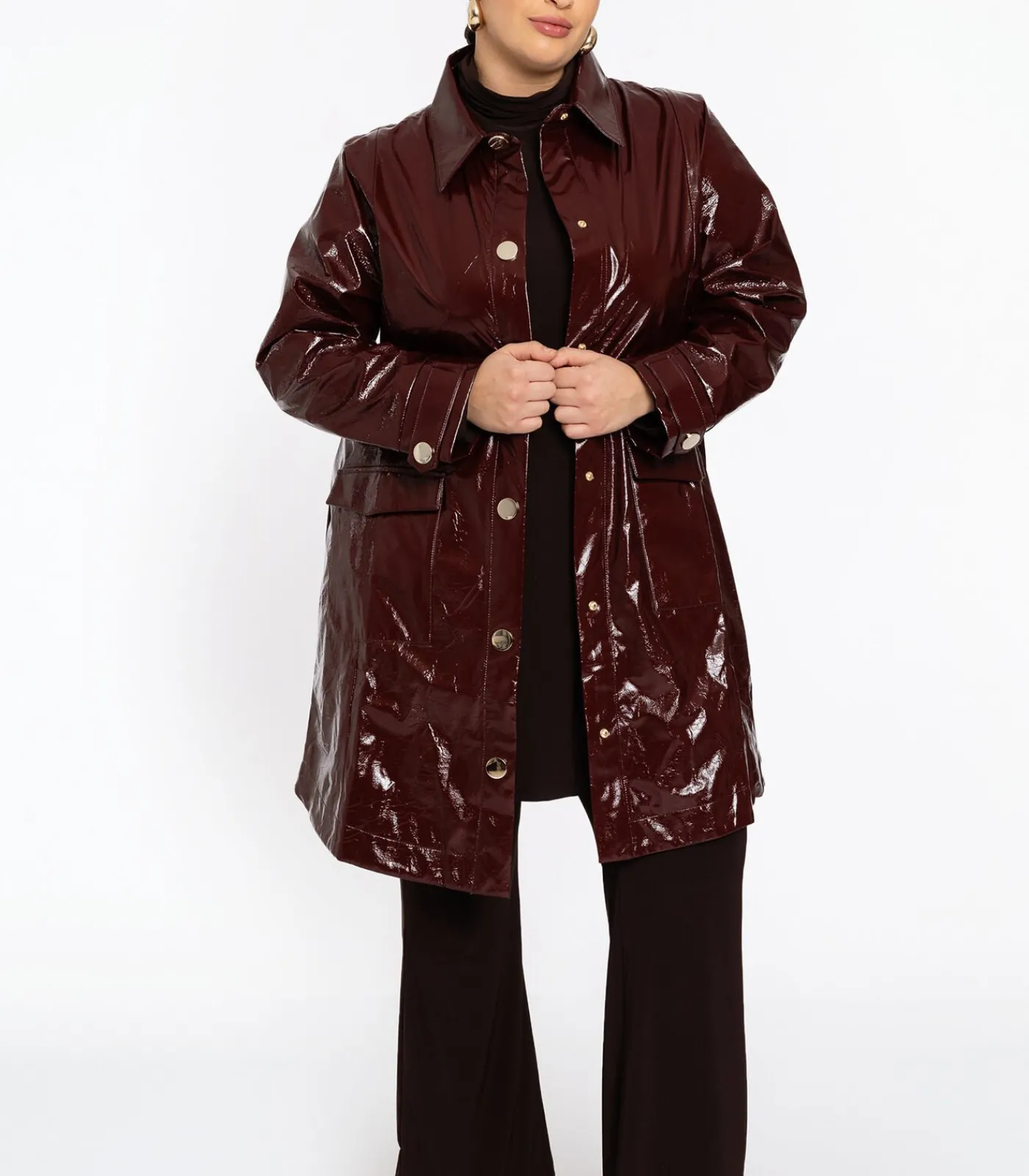 YOEK Dames Jacket print darkRed Online