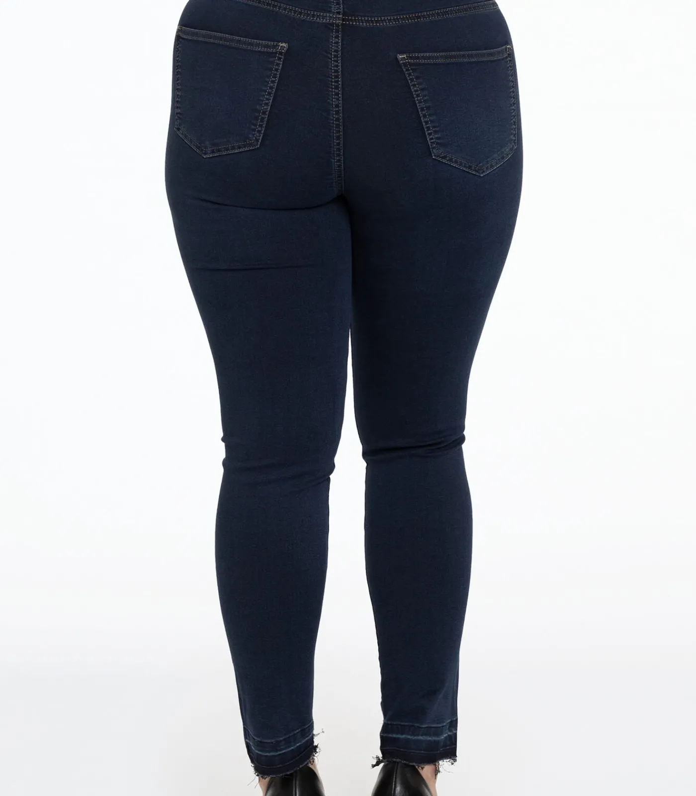 YOEK Dames Jeans jeans high waist darkBlue Outlet