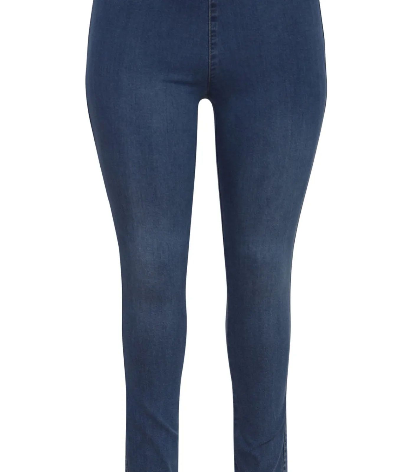 YOEK Dames Jeans met een elastieken tailleband blueJeans Clearance