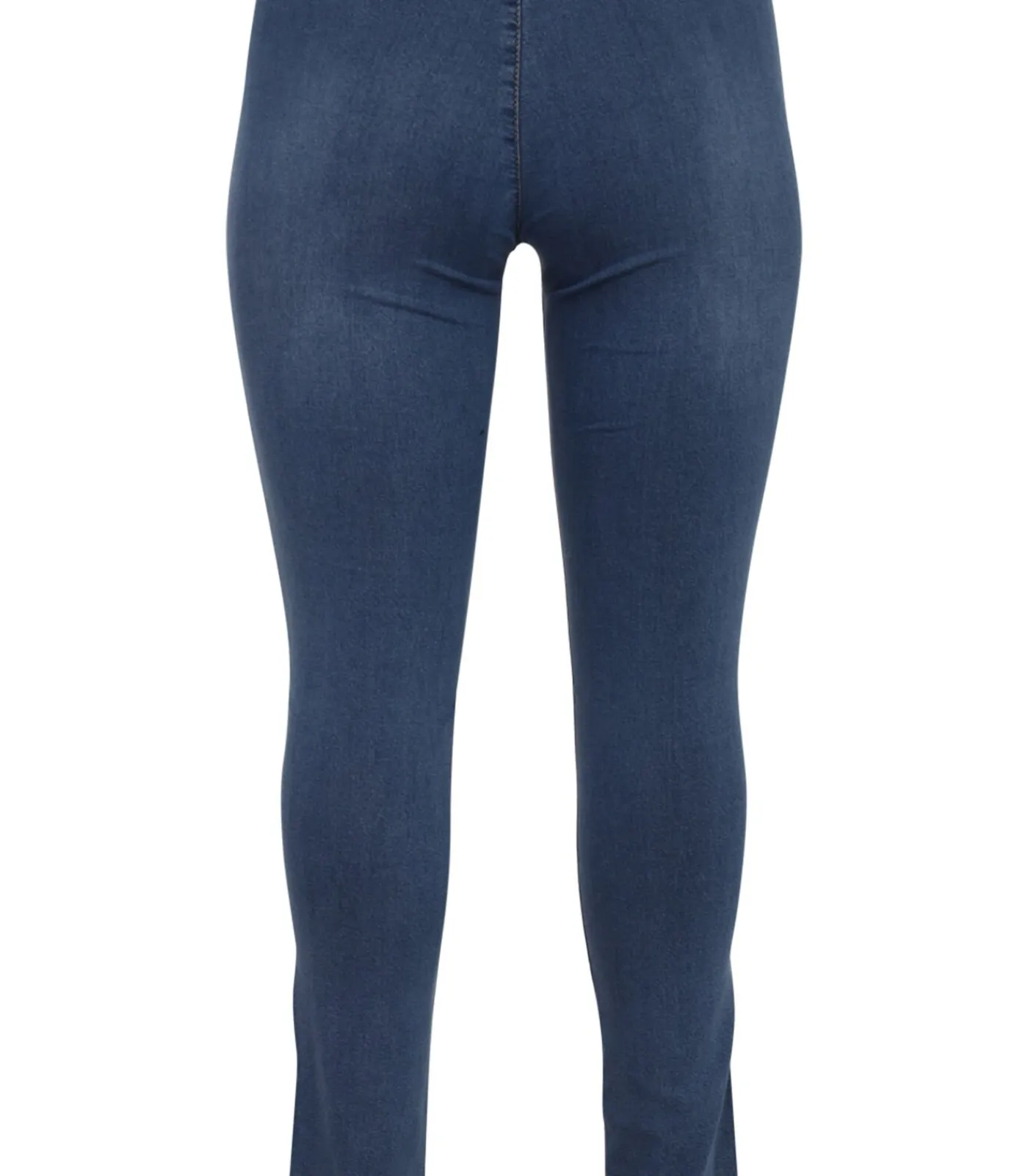 YOEK Dames Jeans met een elastieken tailleband blueJeans Clearance