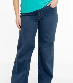 YOEK Dames Jeans Wide Fit Indigo Sale
